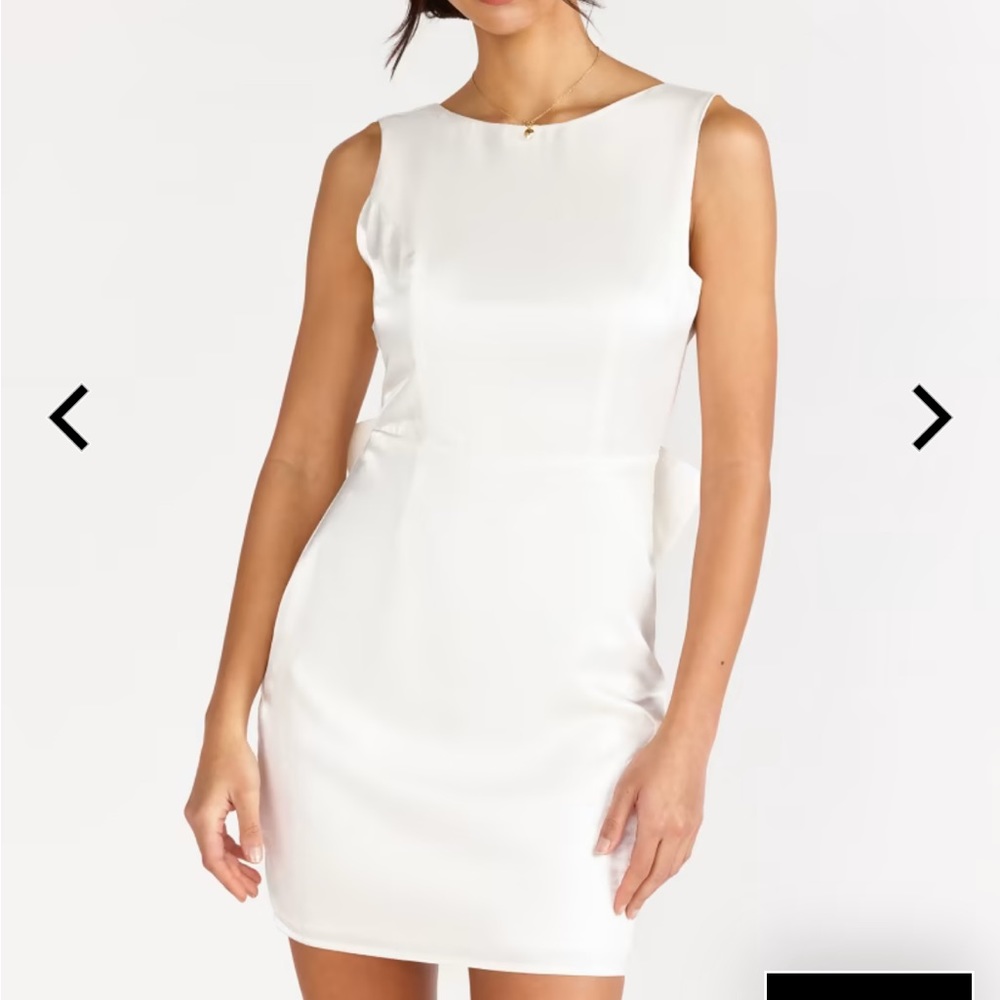 Sleeveless Tafetta Bow Back Mini Dress - Lena